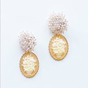 Nicola Bathie Cameo earrings